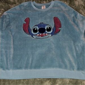 Disney Blue Crewneck Sweater with Character Design